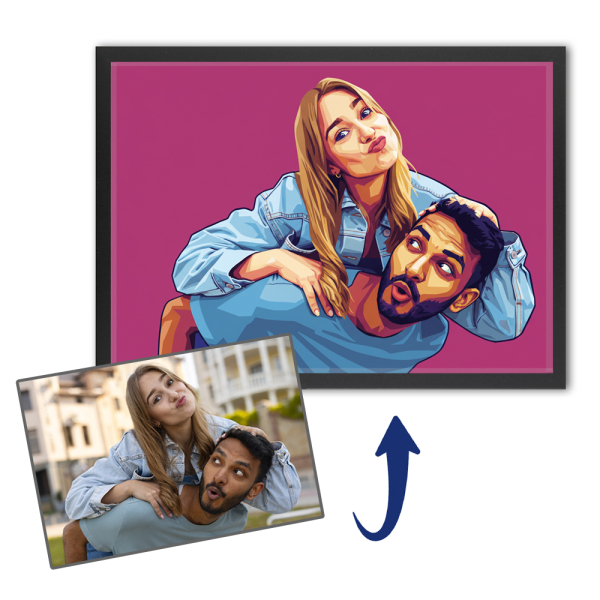 Portre a pop art stílusú WPAP szerint egy fénykép alapján Portre a pop art stílusú WPAP szerint egy fénykép alapján