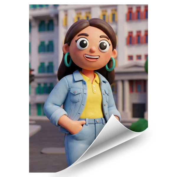 Clay Art stílusú portré egy fénykép alapján Clay Art stílusú portré egy fénykép alapján