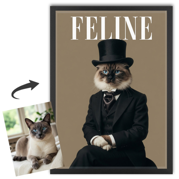FELINE magazin címlapja egy fotó alapján FELINE magazin címlapja egy fotó alapján