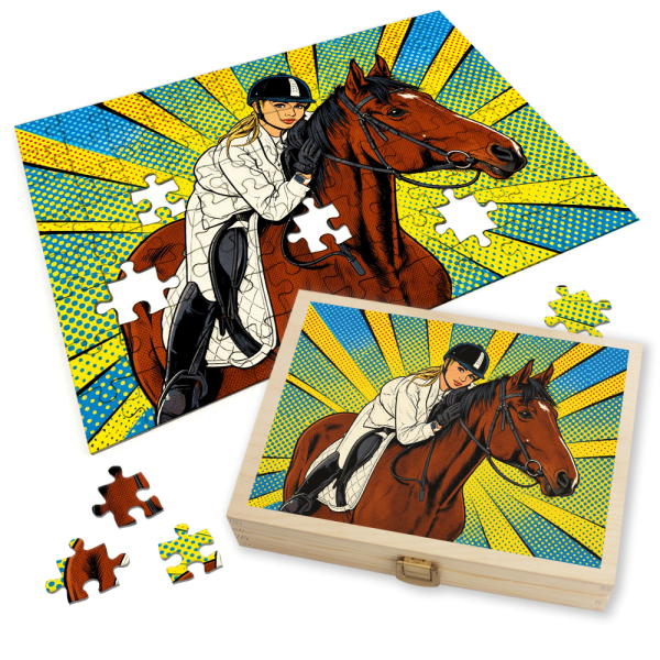 Fotópuzzle Pop Art Comics Roy Lichtenstein stílusában Fotópuzzle Pop Art Comics Roy Lichtenstein stílusában