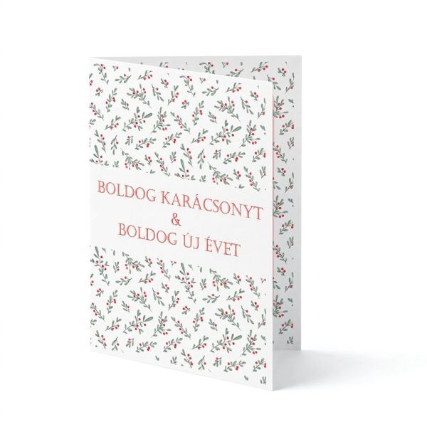 Karácsonyi üdvözlőkártya Karácsonyi üdvözlőkártya