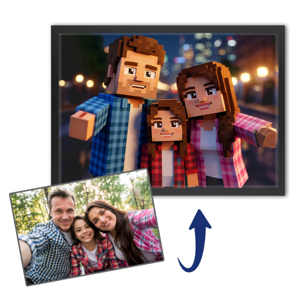 Pixel videojáték stílusú portré Pixel videojáték stílusú portré