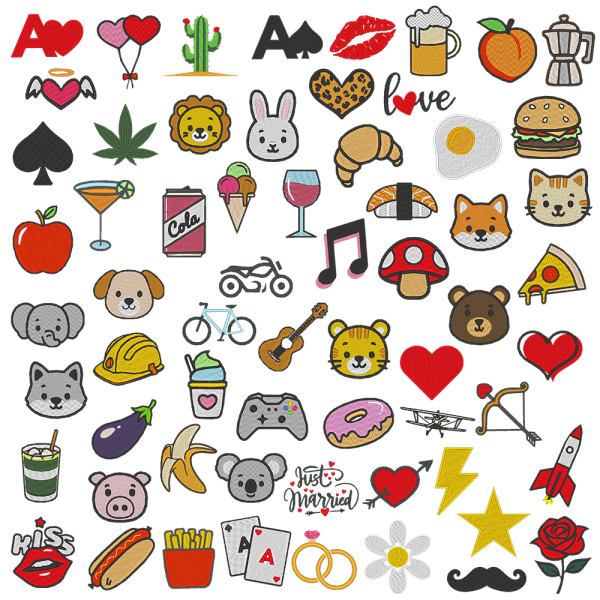 Prémium pamutból készült, hímzett mintájú póló Prémium pamutból készült, hímzett mintájú póló