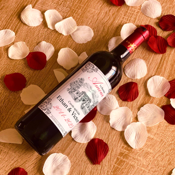 Személyre szabott borosüveg Bastide Amour Személyre szabott borosüveg Bastide Amour