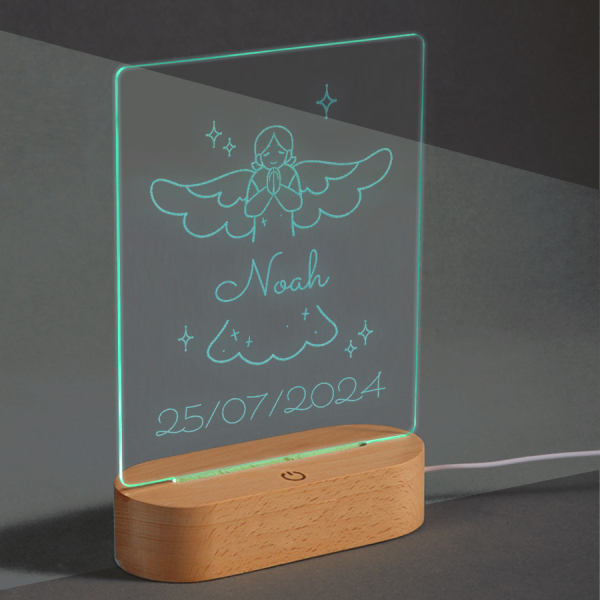 Személyre szabott LED-lámpa – Keresztelő Személyre szabott LED-lámpa – Keresztelő