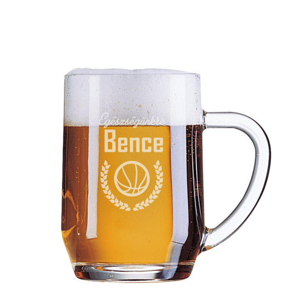 Személyre szabott sportolói söröskorsó Személyre szabott sportolói söröskorsó