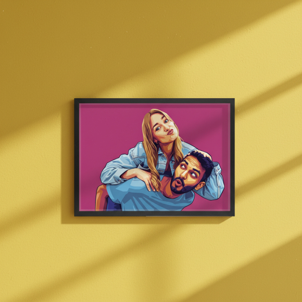 Portre a pop art stílusú WPAP szerint egy fénykép alapján Portre a pop art stílusú WPAP szerint egy fénykép alapján