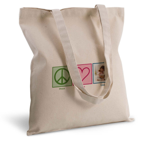 Tote bag Peace & Love fotó Tote bag Peace & Love fotó
