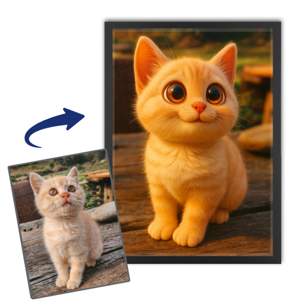 Állatportré 3D animációs film stílusában Állatportré 3D animációs film stílusában