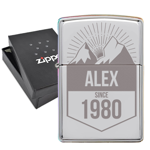 Személyre szabott Zippo® évfordulós öngyújtó Személyre szabott Zippo® évfordulós öngyújtó