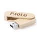 16 GB szem&eacute;lyre szabott fa USB-kulcs