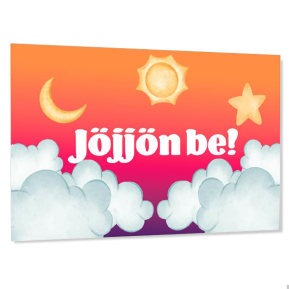 Szem�lyre szabott gyerek ajt�t�bla � Felhők