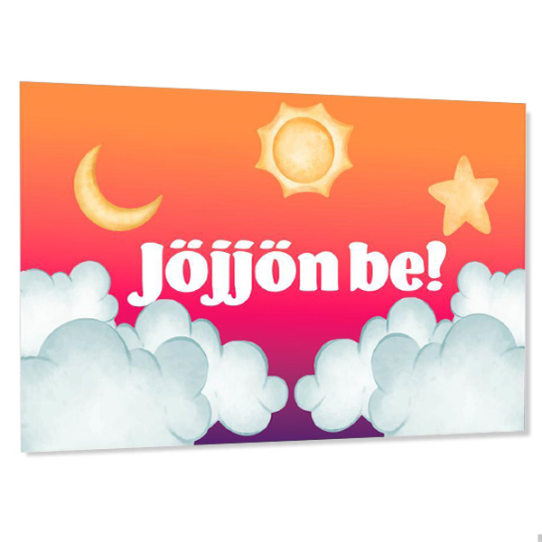 Szem&eacute;lyre szabott gyerek ajt&oacute;t&aacute;bla � Felhők