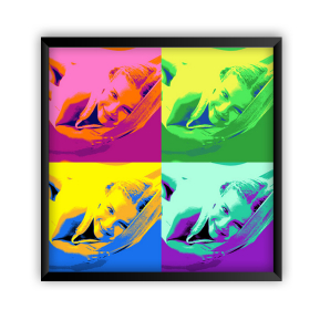Keretezett Pop Art poszter 4 f�nyk�ppel