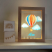 LED-es képkeret hőlégballonnal és névvel LED-es képkeret hőlégballonnal és névvel