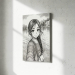 Személyre szabott vintage manga stílusú portré Személyre szabott vintage manga stílusú portré