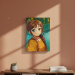 Manga stílusú portré egy fénykép alapján Manga stílusú portré egy fénykép alapján