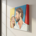 Pop art képregény stílusú portré fotó alapján Pop art képregény stílusú portré fotó alapján