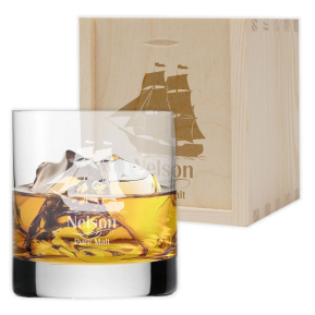Grav�rozott whiskys poh�r Ny�lt Tenger