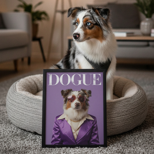 DOGUE magazin c&iacute;mlapja egy fot&oacute; alapj&aacute;n