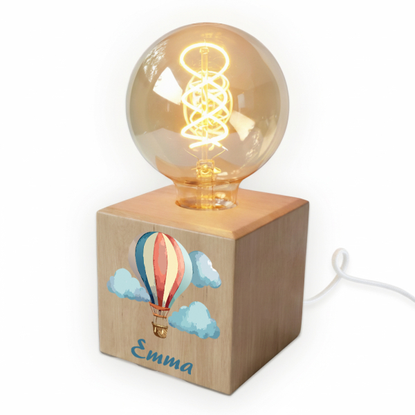 Filamentes izzólámpa hőlégballon mintával Filamentes izzólámpa hőlégballon mintával